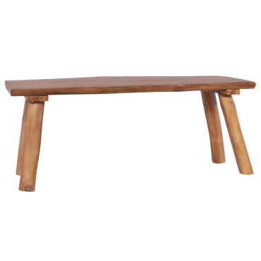 vidaXL Πάγκος Κήπου από Μασίφ Ξύλο Teak 120x(35-40)x49cm 1 τεμ.