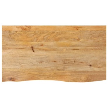 vidaXL Επιφάνεια Τραπεζιού 100x60x3,8cm Live Edge Μασίφ Ξύλο Μάνγκο 1 τεμ.