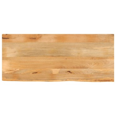 vidaXL Επιφάνεια Τραπεζιού 140x60x3,8cm Live Edge Μασίφ Ξύλο Μάνγκο 1 τεμ.