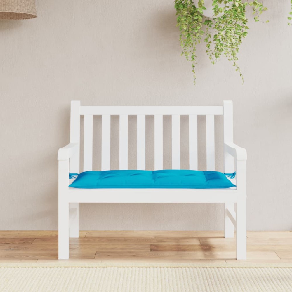 vidaXL Μαξιλάρι Πάγκου Κήπου Γαλάζιο 110x50x7cm Ύφασμα Oxford