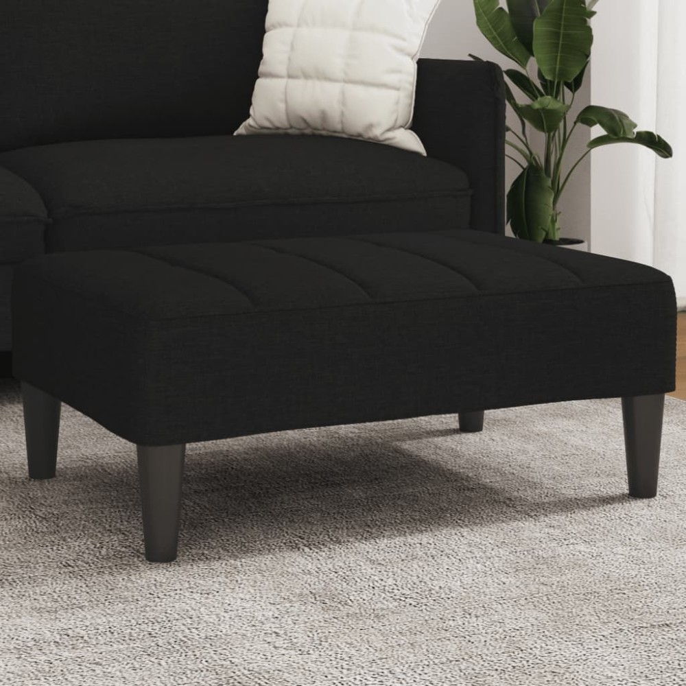 vidaXL Υποπόδιο Μαύρο 77x55x31cm Υφασμάτινο 1 τεμ.