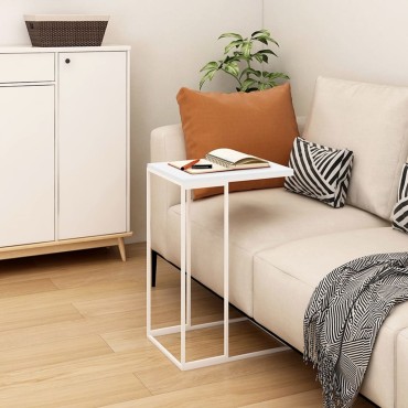 vidaXL Τραπέζι Βοηθητικό Λευκό 40x30x59cm από Επεξεργασμένο Ξύλο 1 τεμ.