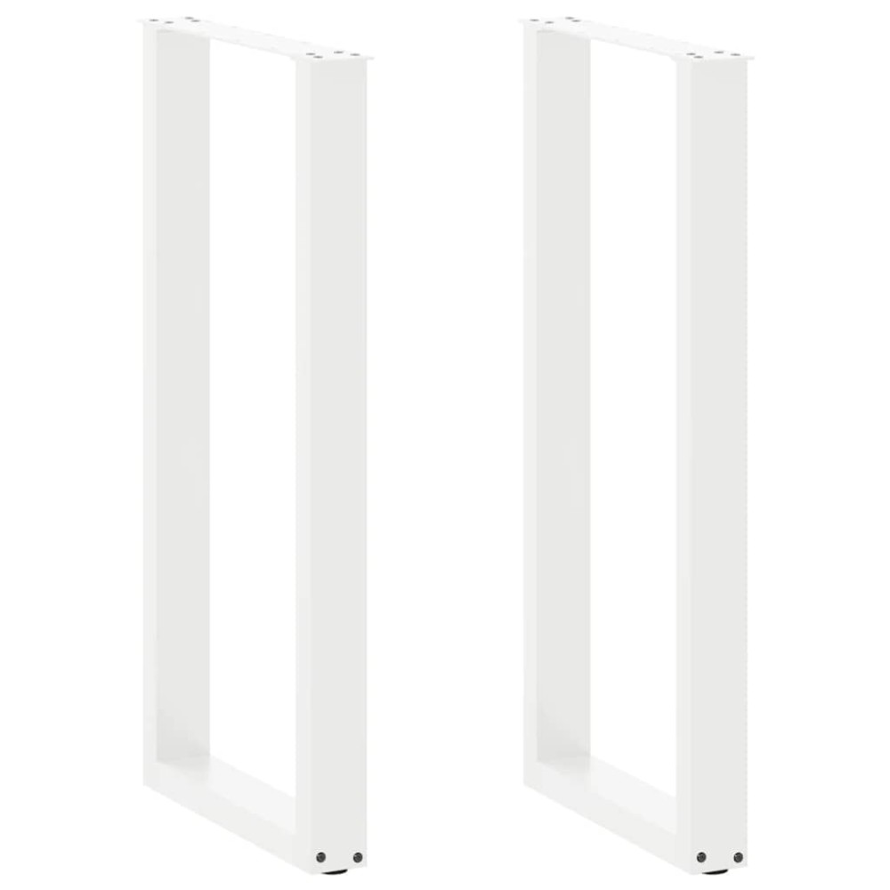 vidaXL Πόδια Τραπεζιού Μπαρ σε Σχήμα U 2 τεμ. Λευκά 40x (100-101)cm Ατσάλι vidaXL Πόδια Τραπεζιού Μπαρ σε Σχήμα U 2 τεμ. Λευκά 40x (100-101)cm Ατσάλι