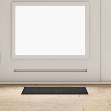 vidaXL Χαλάκι Εξώπορτας Ανθρακί 60 x 40 x 1.2 εκ. Ύφασμα τέντι