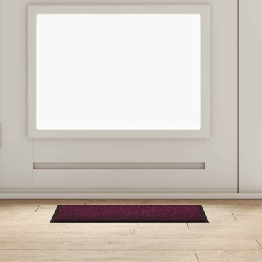 vidaXL Χαλάκι Εξώπορτας Μπορντό 60 x 40 x 1.2 εκ. Ύφασμα τέντι