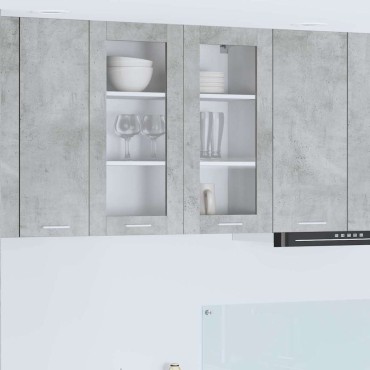 vidaXL Κρεμαστό ντουλάπι Σκυρόδεμα Γκρι 80x31x80cm