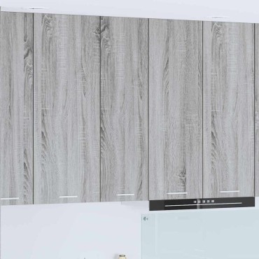 vidaXL Κρεμαστό ντουλάπι Γκρίζο Σονομα 30x31x100cm