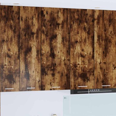 vidaXL Κρεμαστό ντουλάπι Καπνιστό Δρύς 40x31x100cm
