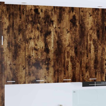 vidaXL Κρεμαστό ντουλάπι Καπνιστό Δρύς 80x31x100cm