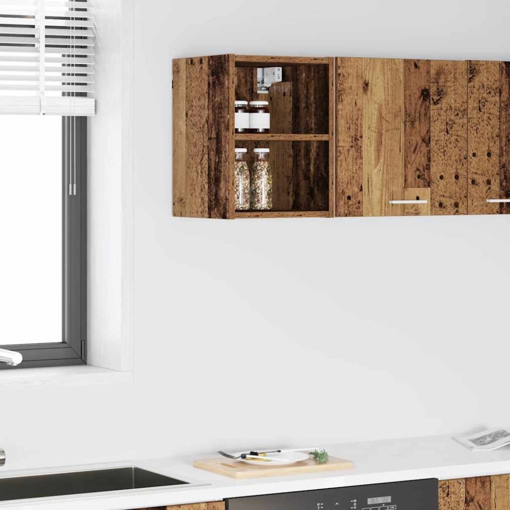 vidaXL Κρεμαστό ντουλάπι Παλιό ξύλο 30x29,5x40cm
