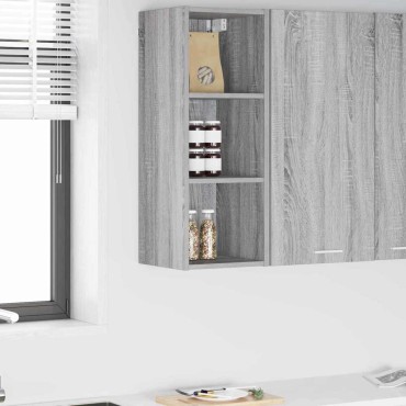 vidaXL Κρεμαστό ντουλάπι Γκρίζο Σονομα 30x29,5x80cm