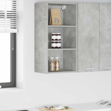 vidaXL Κρεμαστό ντουλάπι Σκυρόδεμα Γκρι 40x29,5x80cm