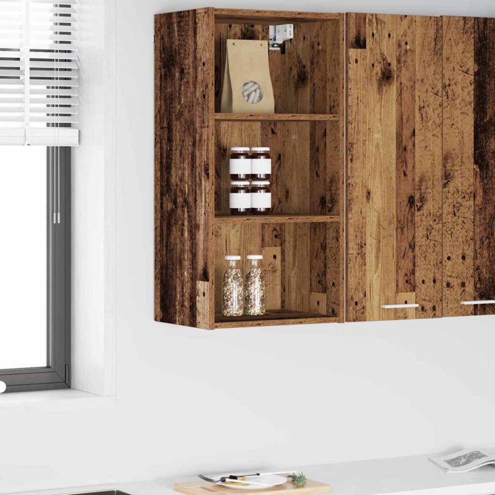 vidaXL Κρεμαστό ντουλάπι Παλιό ξύλο 40x29,5x80cm
