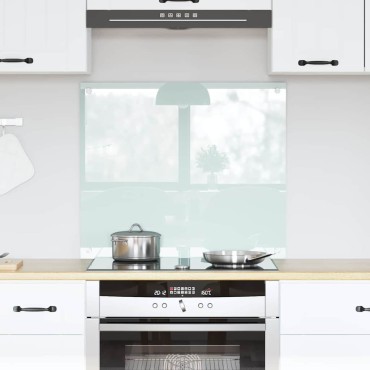 vidaXL Πλάτη κουζίνας Γάλα 70 x 60 cm σκληρυμένο γυαλί