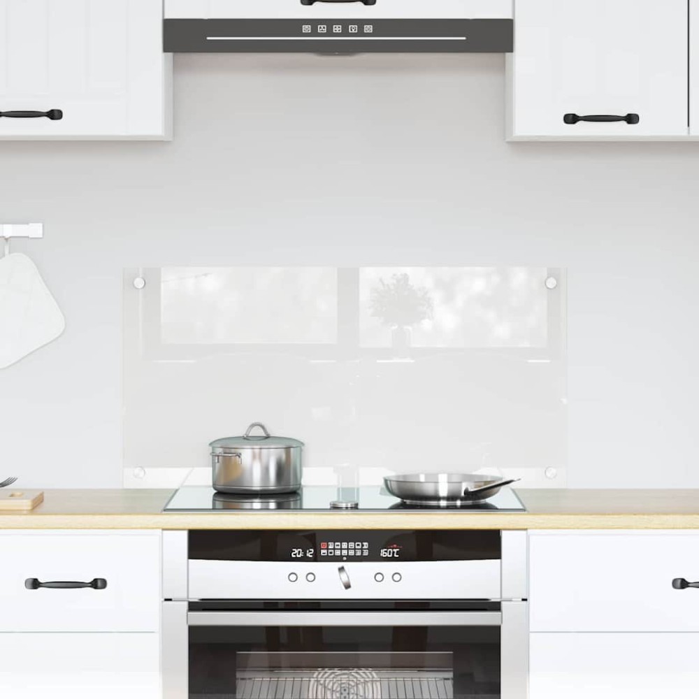 vidaXL Πλάτη κουζίνας Διαφανές 80 x 40 cm σκληρυμένο γυαλί