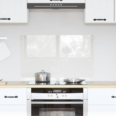 vidaXL Πλάτη κουζίνας Διαφανές 80 x 50 cm σκληρυμένο γυαλί