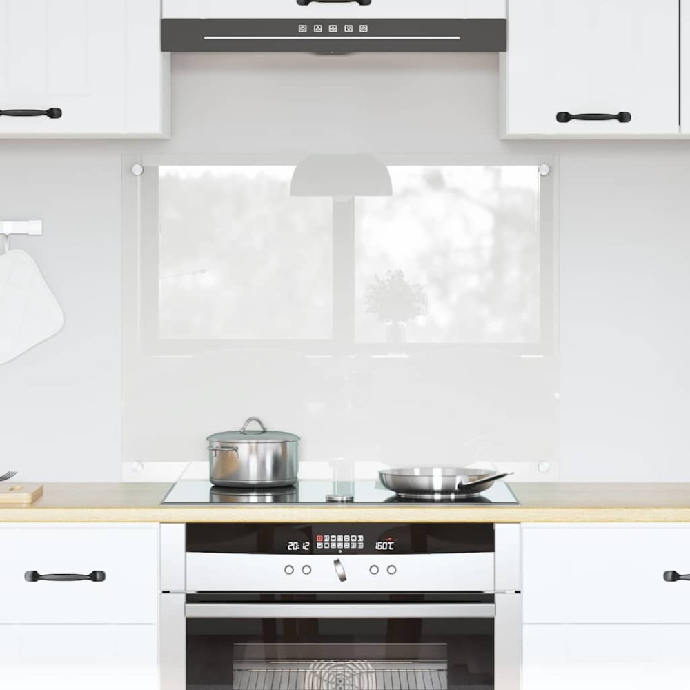 vidaXL Πλάτη κουζίνας Διαφανές 80 x 60 cm σκληρυμένο γυαλί