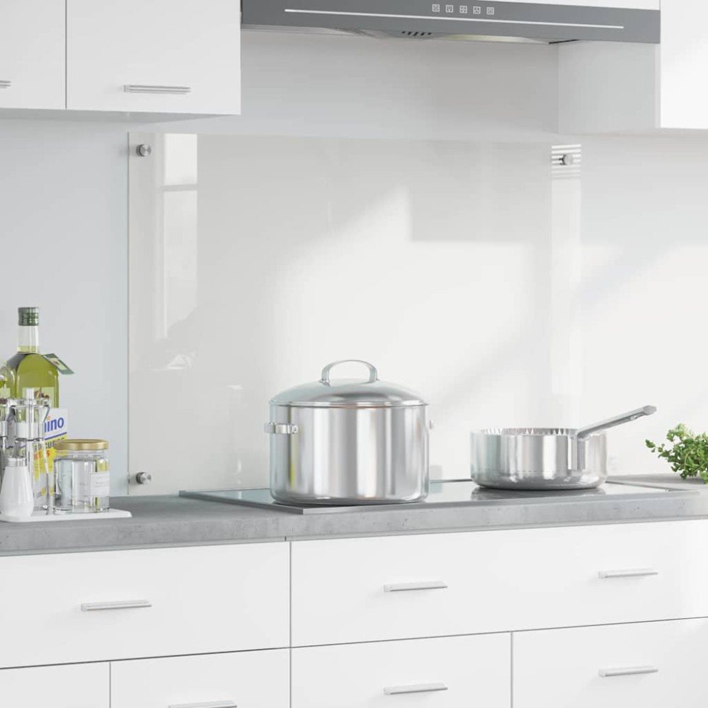 vidaXL Πλάτη κουζίνας Διαφανές 90 x 60 cm σκληρυμένο γυαλί