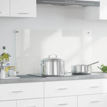 vidaXL Πλάτη κουζίνας Διαφανές 100 x 50 cm σκληρυμένο γυαλί