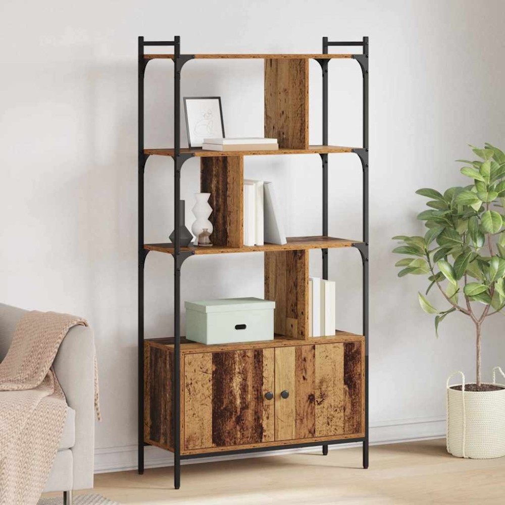 vidaXL Βιβλιοθήκη 6 επιπέδων 76,5x30x154,5cm Επεξεργασμένο Ξύλο 1 τεμ.