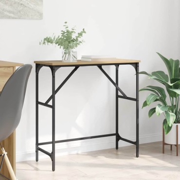 vidaXL Τραπέζι κονσόλας Artisan Oak 75x32x75cm 1 τεμ.
