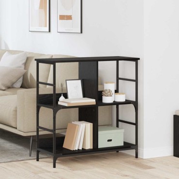 vidaXL Ράφι Βιβλίων 4 επιπέδων 78.5x33x82cm Επεξεργασμένο Ξύλο 1 τεμ.
