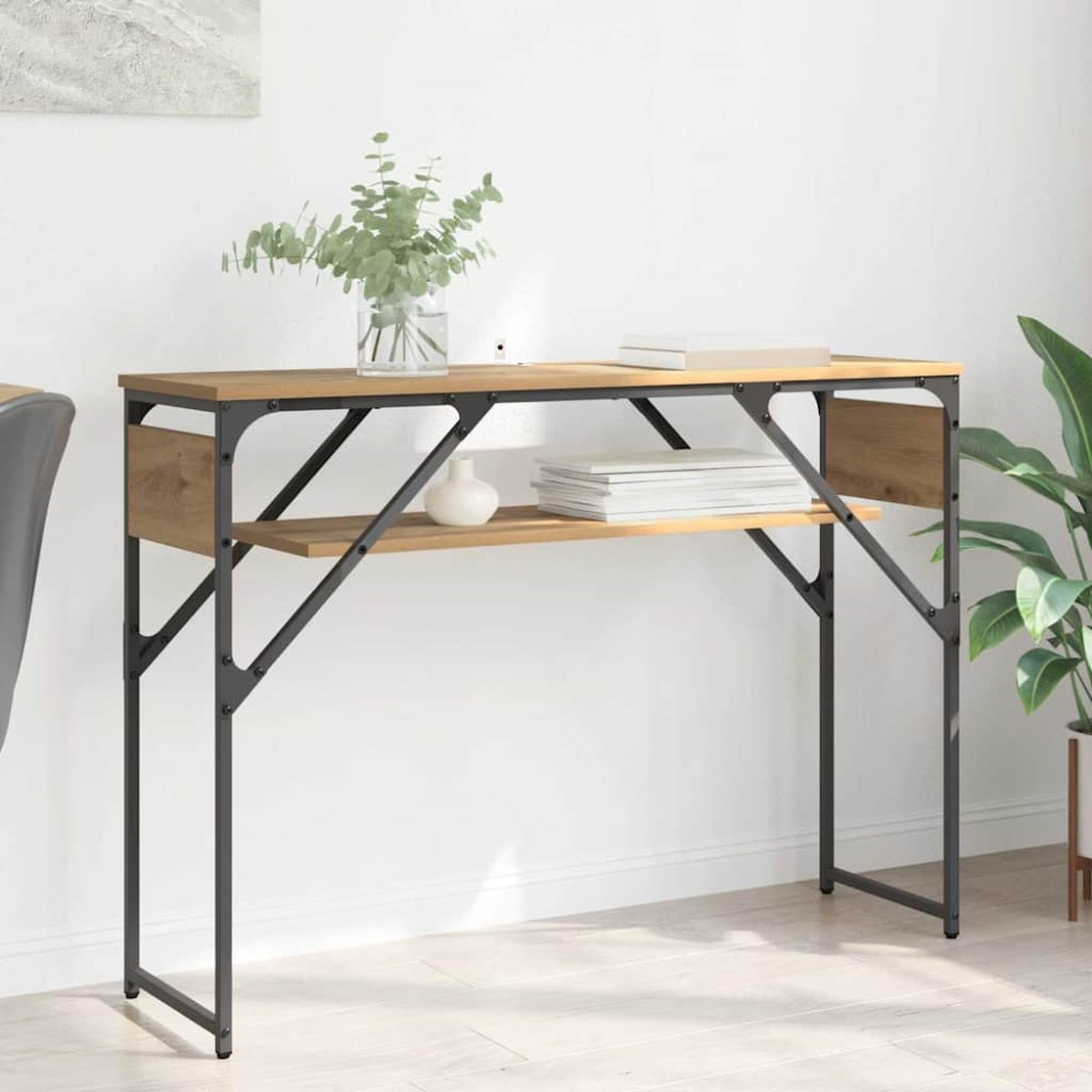 vidaXL ΤραπέζιΚονσόλας Artisan Oak Επεξεργασμένο Ξύλο 105x30x75cm 1 τεμ.