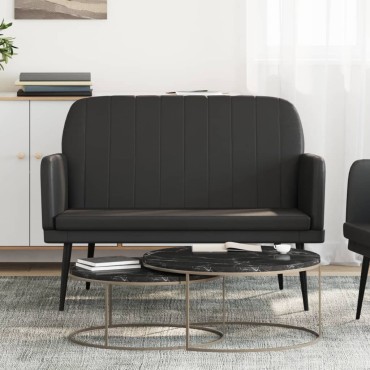 vidaXL Πάγκος Μαύρος 107x80x81cm από Συνθετικό Δέρμα 1 τεμ.