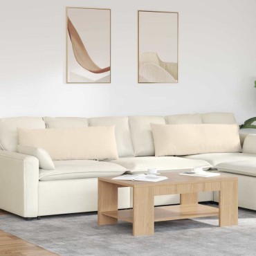 vidaXL Μαξιλάρι Καναπέ 2 pcs Μπεζ 120x40cm ύφασμα