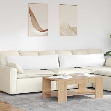 vidaXL Μαξιλάρι Καναπέ 2 τμχ. ύφασμα Λευκό 145x40cm