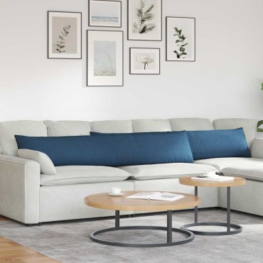 vidaXL Μαξιλάρι Καναπέ 2 τμχ. ύφασμα Μπλε 200x40cm