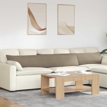 vidaXL Μαξιλάρι Καναπέ 2 pcs Taupe 200x40cm ύφασμα