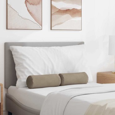 vidaXL Μαξιλάρια Στήριγμα 2 pcs Taupe 15x40cm Ύφασμα Μικροΐνας