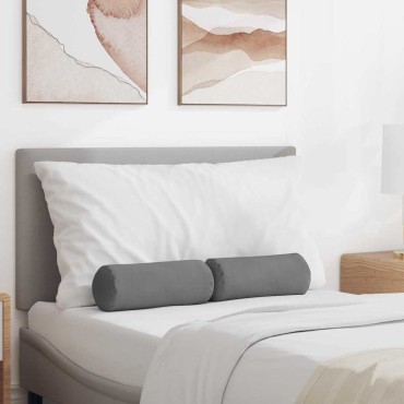 vidaXL Μαξιλάρια Στήριγμα 2 pcs Σκούρο Γκρι 15x40 εκ
