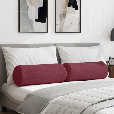 vidaXL Μαξιλάρια Στήριγμα 2 pcs Κόκκινο 25x70cm ύφασμα