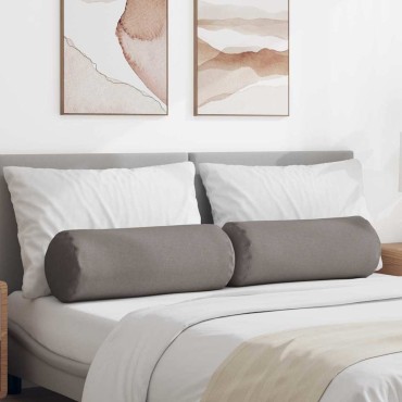 vidaXL Μαξιλάρια Στήριγμα 2 pcs Taupe 25x70cm ύφασμα