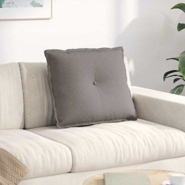 vidaXL Μαξιλάρι Πλάτης Taupe 60 x 19 x 50 εκ ύφασμα
