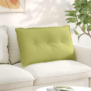 vidaXL Μαξιλάρι Πλάτης Ανοιχτό Πράσινο 80 x 19 x 50 εκ ύφασμα