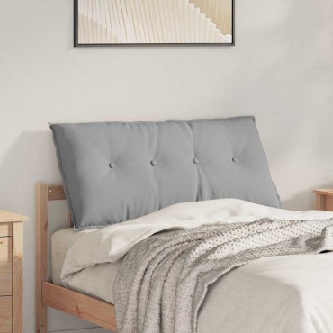 vidaXL Μαξιλάρι Πλάτης Σκίουρος Γκρί 100 x 19 x 50 εκ ύφασμα