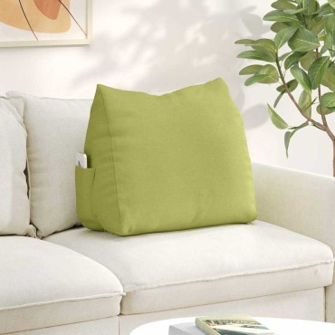 vidaXL Μαξιλάρι Πλάτης Ανοιχτό Πράσινο 60 x 20 x 50 εκ. ύφασμα