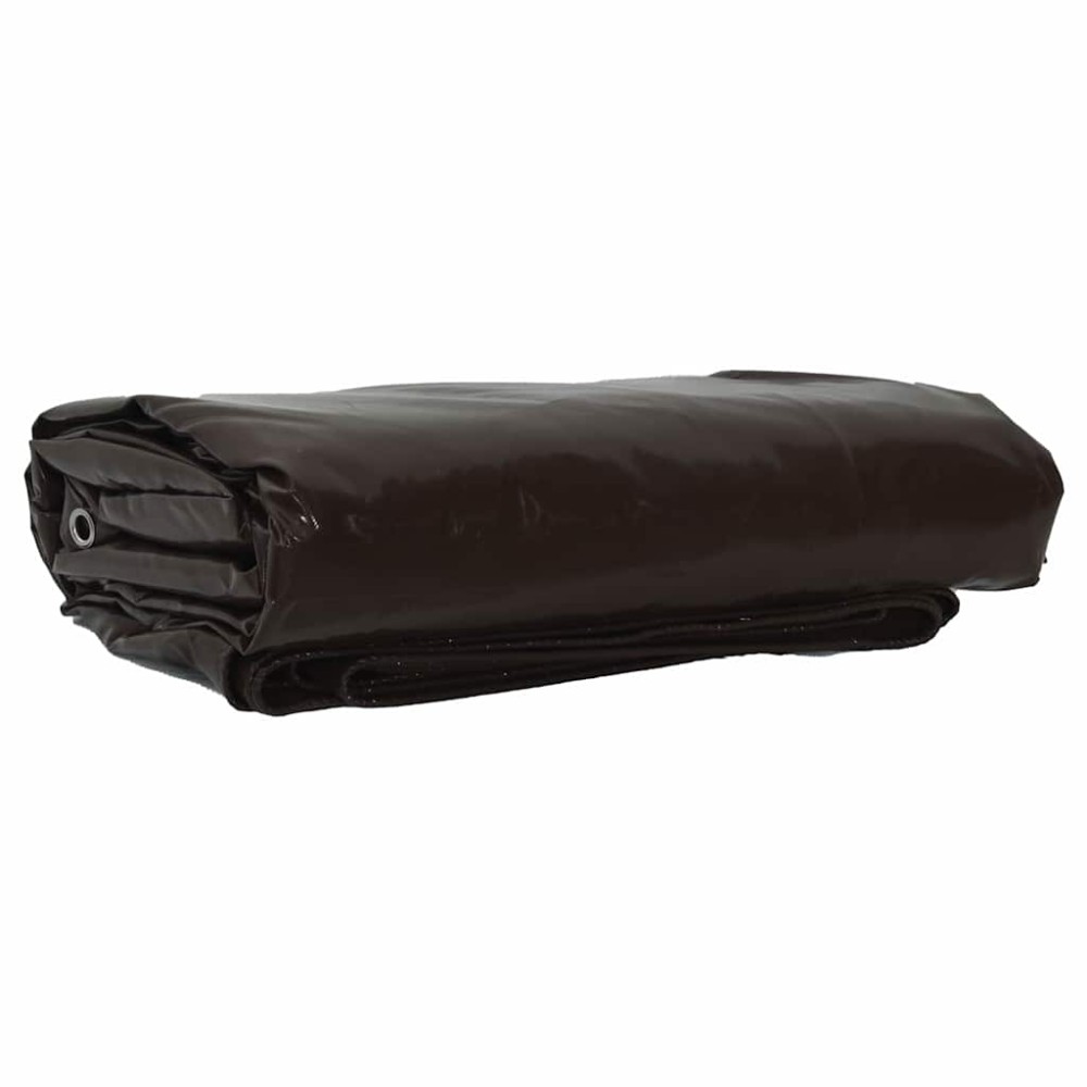 vidaXL Τέντα 650g / m² Καφέ 3 x 6 m Καμβάς με επικάλυψη PVC