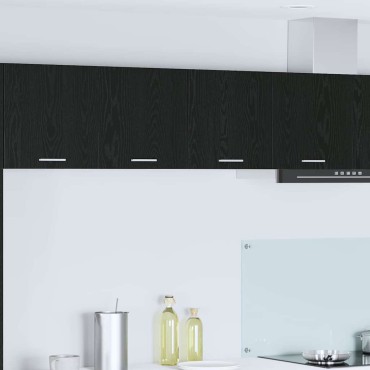 vidaXL Κρεμαστό ντουλάπι Μαύρη Οξυά 80x31x40cm Επεξεργασμένο Ξύλο