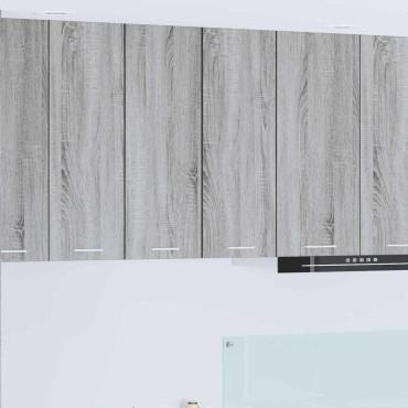 vidaXL Κρεμαστό ντουλάπι Γκρι Σομόνα και Λευκό 30x31x80cm