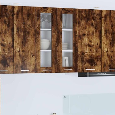 vidaXL Κρεμαστό ντουλάπι Καπνιστό Δρύς 60x31x80cm