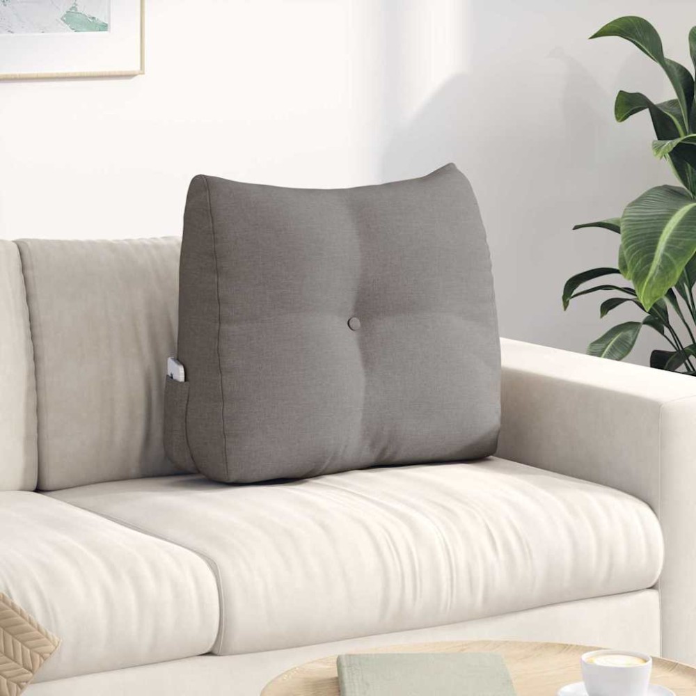 vidaXL Μαξιλάρι Πλάτης Taupe 60 x 24 x 50 εκ ύφασμα