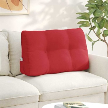 vidaXL Μαξιλάρι Πλάτης Κόκκινο 80 x 24 x 50 εκ ύφασμα
