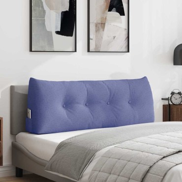 vidaXL Μαξιλάρι Πλάτης Μπλε τζην 120 x 24 x 50 εκ ύφασμα