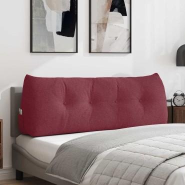 vidaXL Μαξιλάρι Πλάτης Κόκκινο 140 x 24 x 50 εκ ύφασμα