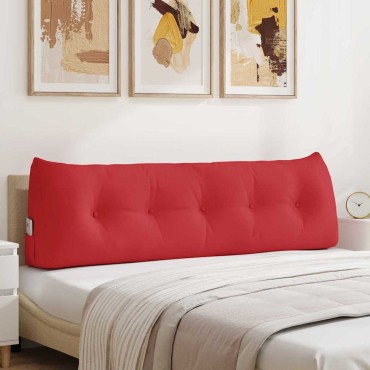 vidaXL Μαξιλάρι Πλάτης Κόκκινο 160 x 24 x 50 εκ ύφασμα