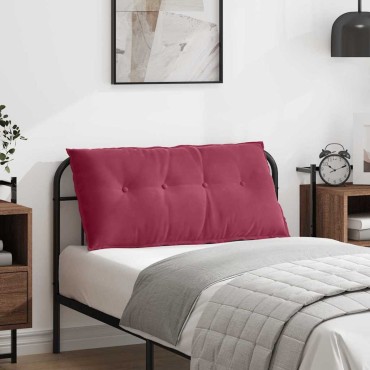 vidaXL Μαξιλάρι Πλάτης Κόκκινο 100 x 50 cm Υφασμάτινο Κορντουρά